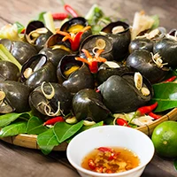 Ốc Bươu Hấp Sả